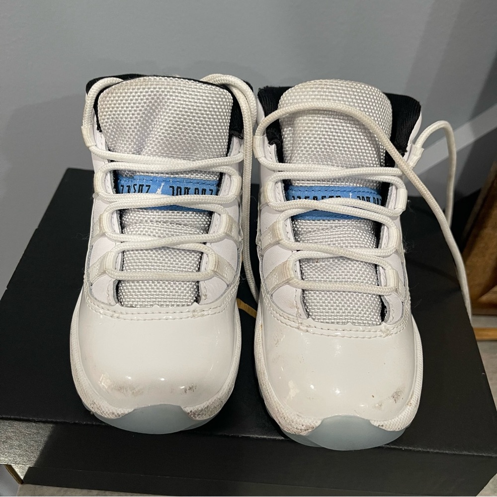 Kids White Sneakers | Jordan 11 retro | 8C